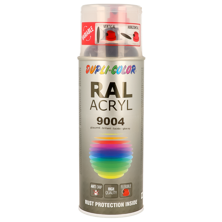 Motip 1059950 - ral 9004 signaal zwart 400 ml | 2 stuks