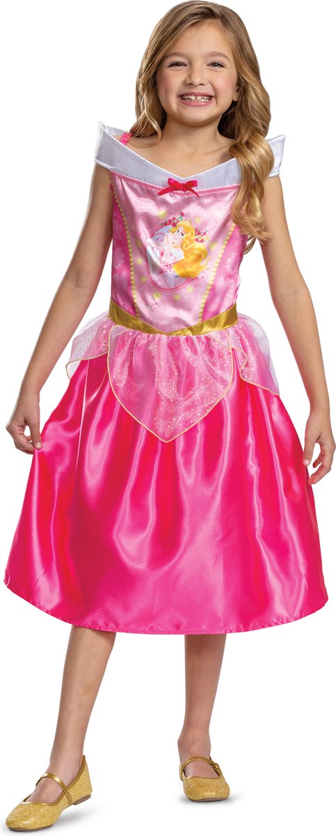 Disguise disney prinses - sleeping beauty, aurora basic plus , maat m (7-8 jaar), meisjes