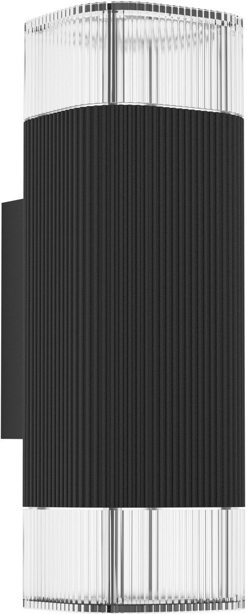 Eglo castelnuovo wandlamp buiten - gu10 - 24 cm - zwart helder
