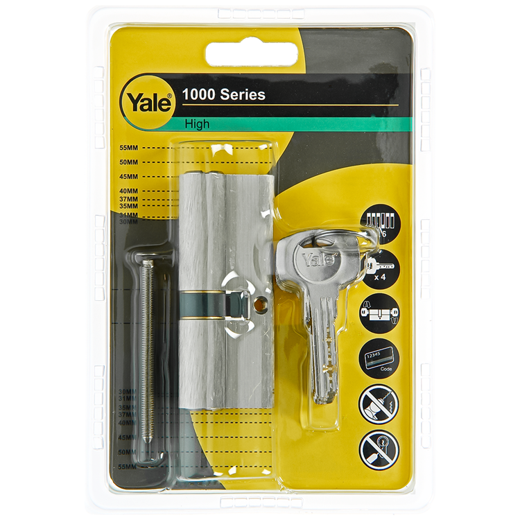 Yale 1060540 - profielcilinder 1000 mv 80mm(35 45) | 5 stuks