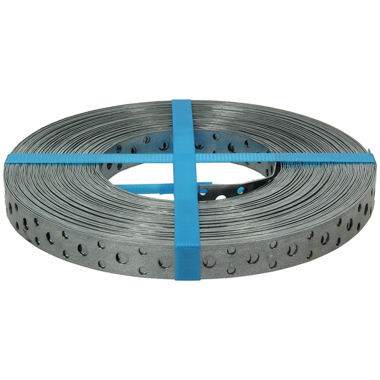 1014218 - geperforeerd bandijzer, verzinkt 17mmx0.8mmx25m | 5 stuks
