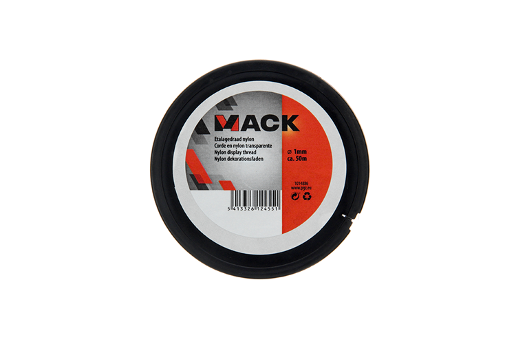 Mack 1014886 - etalagedraad nylon haspel 1mm 50m | 10 stuks