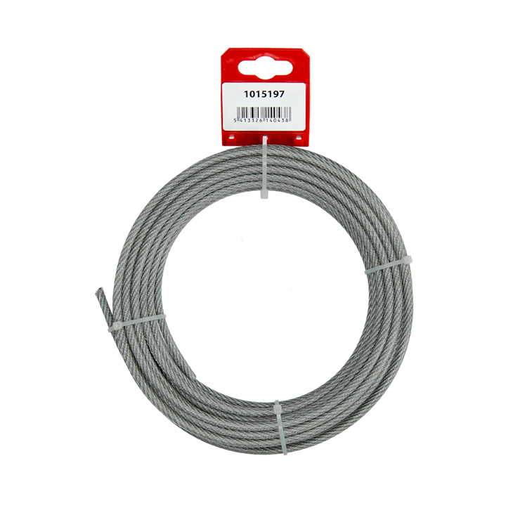 Mack 1015197 - staalkabel pvc mantel 6x7 10m 4-5mm wll 170kg din en12385-4 | 5 stuks