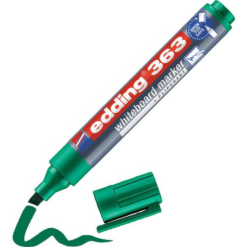 Edding boardmarker 363 schuine punt 2-5mm groen