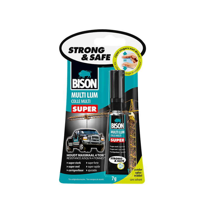 Bison 1048793 - multilijm strong safe | 3 stuks