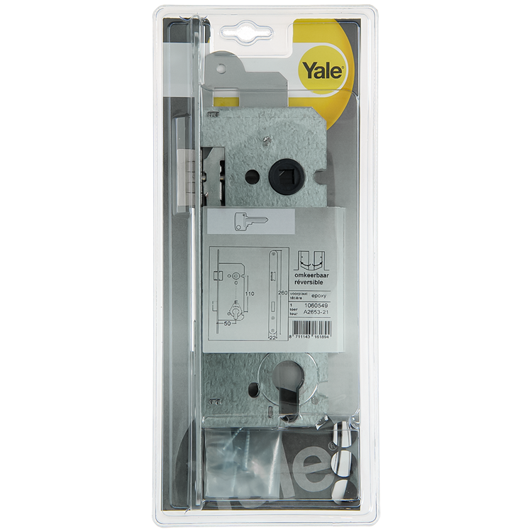 Yale 1060549 - insteekslot cil. 110 50 l-r epoxy afgerond | 1 stuks