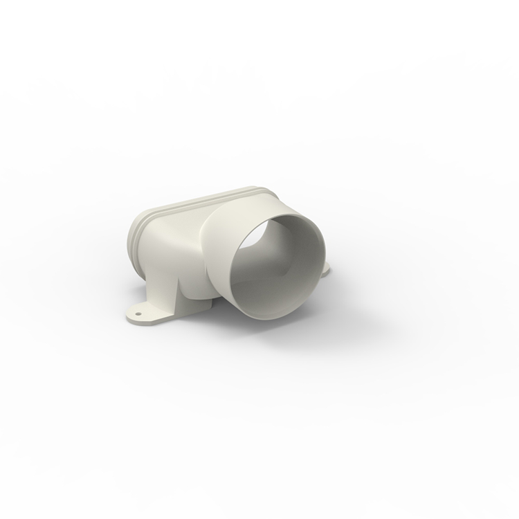 Renson 1074435 - easyflex recht verloopstuk ø80aansluitingen: ø80 en 140x64 | 2 stuks