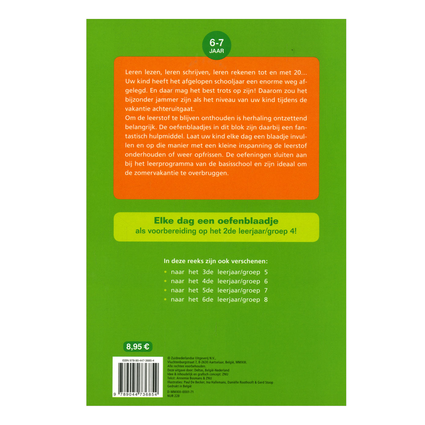 Deltas vakantie oefenblaadjes naar groep 4