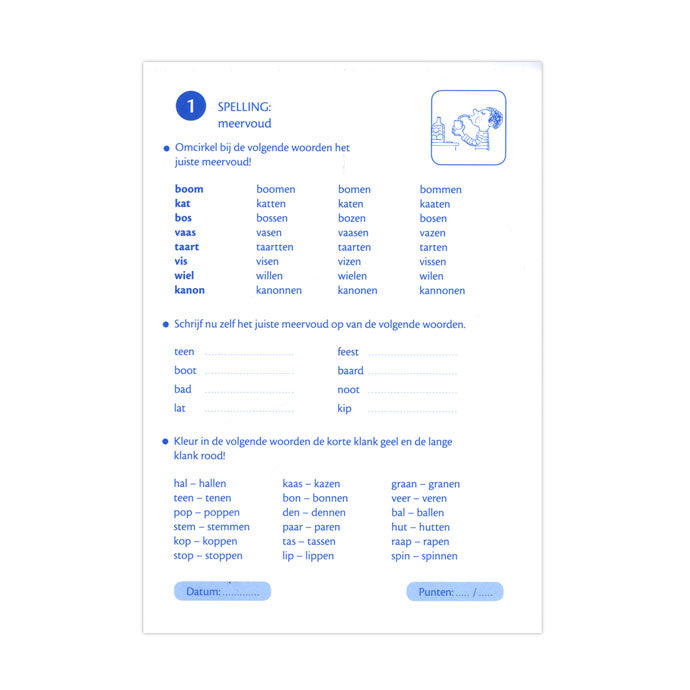 Deltas vakantie oefenblaadjes herhalingsoefeningen taal en rekenen
