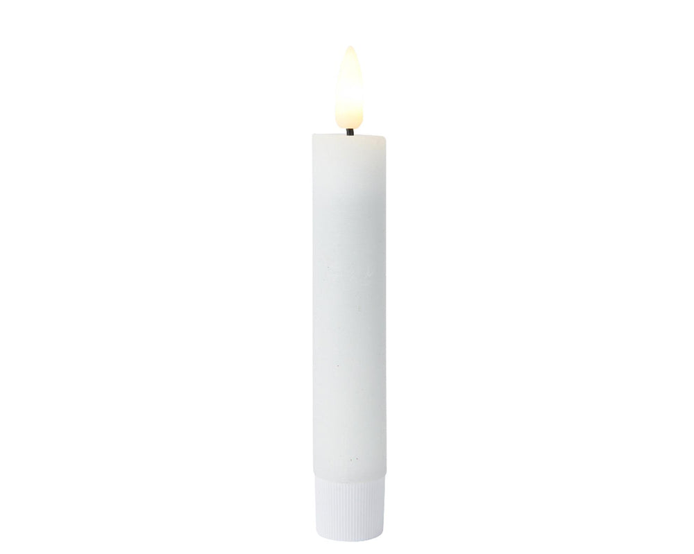 Lumineo dinerkaarsset led vlam 16cm wit 2-delig