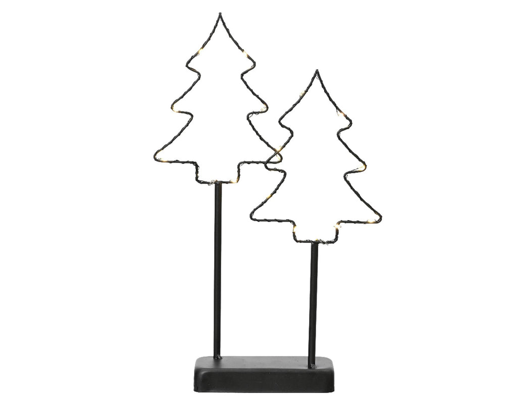 Lumineo kerstbomen led op standaard metaal h35cm