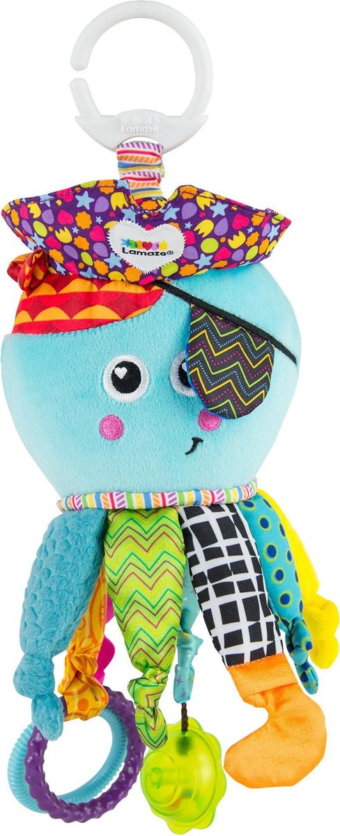 Lamaze kapitein kalamari - grijp- en bijtspeelgoed - educatief babyspeelgoed - knuffel - spelen en ontdekken