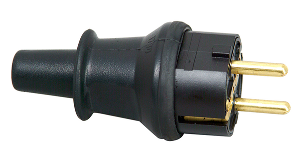Kopp 1045972 - stekker ip44 ra16a 250v zwart antiknik tule | 10 stuks