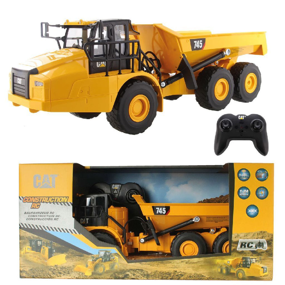 Carrera 1:24 rc cat 745 kiepwagen