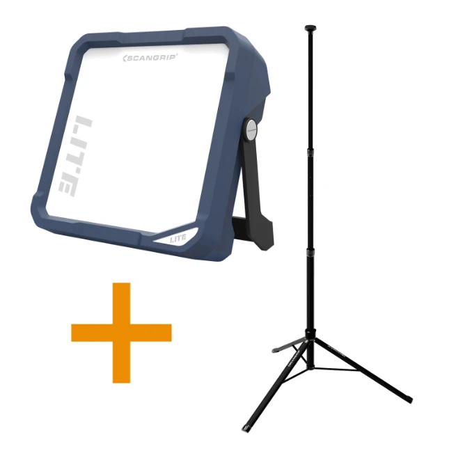 Scangrip werklampset vega lite compact + statief