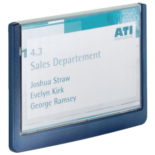 Deurbord durable click sign 14,9 x 10,55 cm blauw
