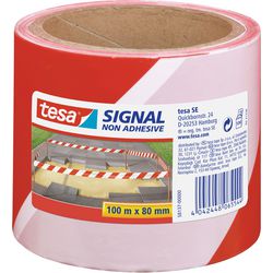 Tesa 1004950 - pack afzetlint non adhesive rood wit 100:80 | 4 stuks