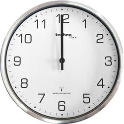 Wandklok technoline wt8900 roestvrijstaal glas 33cm zilver