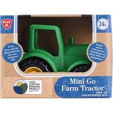 Playgo mini go landbouwtractor, groene tractor met deze leuke tractor van kun je veel plezier maken.