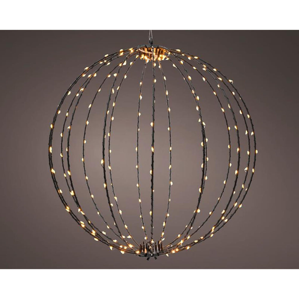 Lumineo micro led bal frame met 240 lamps voor buiten op stekker dia.38cm