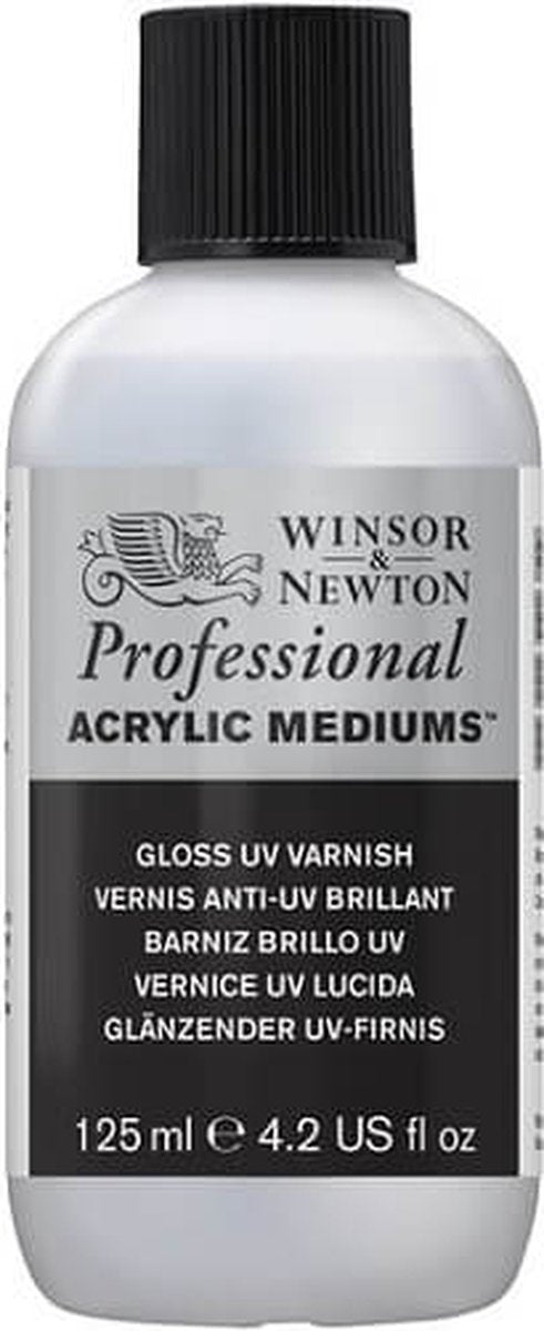 Winsor newton professional acrylic medium uv vernis glans 125ml