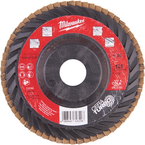Milwaukee accessoires lamellen schuurschijf slc50 125 g80 - 10 stuks - 4932472233