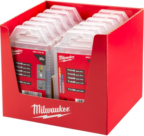 Milwaukee accessoires milwaukee decoupeerzaagbladenset voor hout en metaal - 35-delig - 4932479088