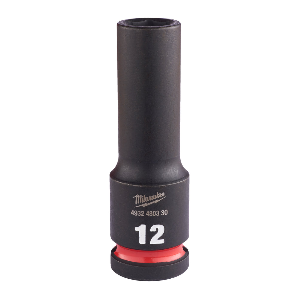 Milwaukee accessoires shockwave krachtdop 1 2 lang 12 mm | 1 stuk - 4932480330