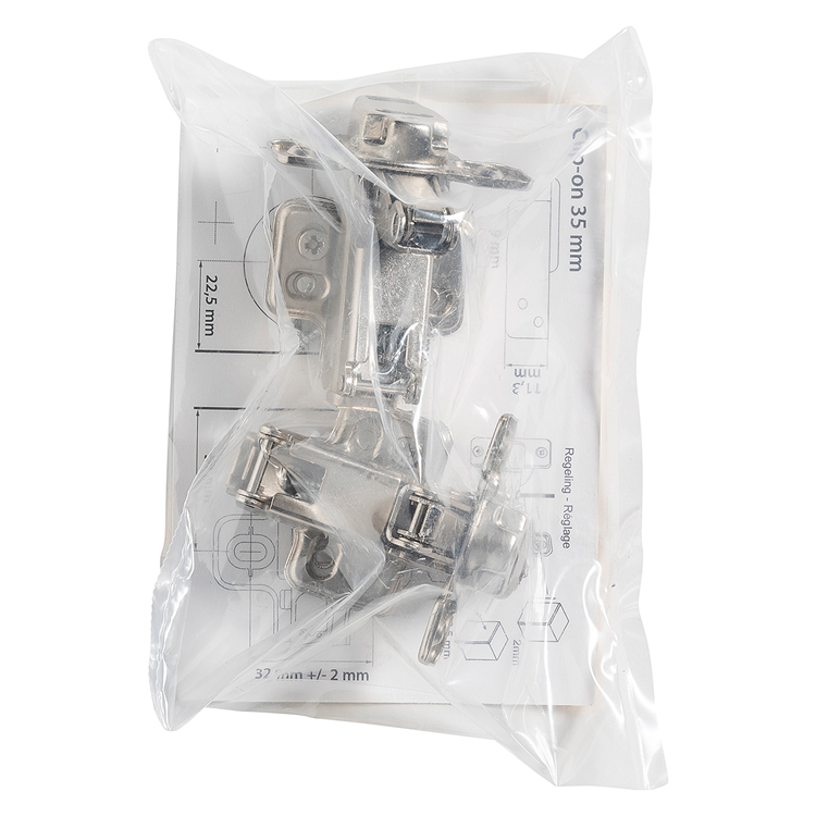 Mack 1071152 - 2 inboorsch. clip on soft cl. 35mm 165° opliggende deur | 5 stuks