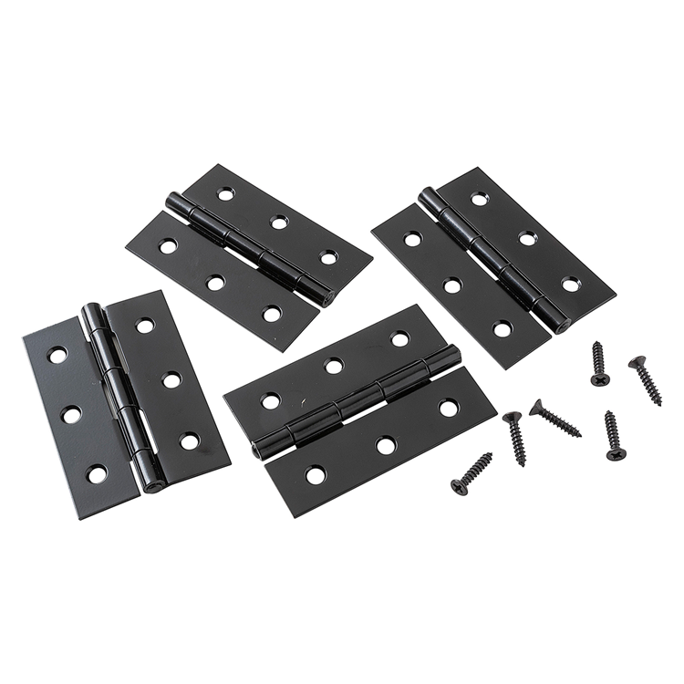 Mack 1071170 - 4 zware scharnieren zwart h 76 x b 50 mm | 5 stuks