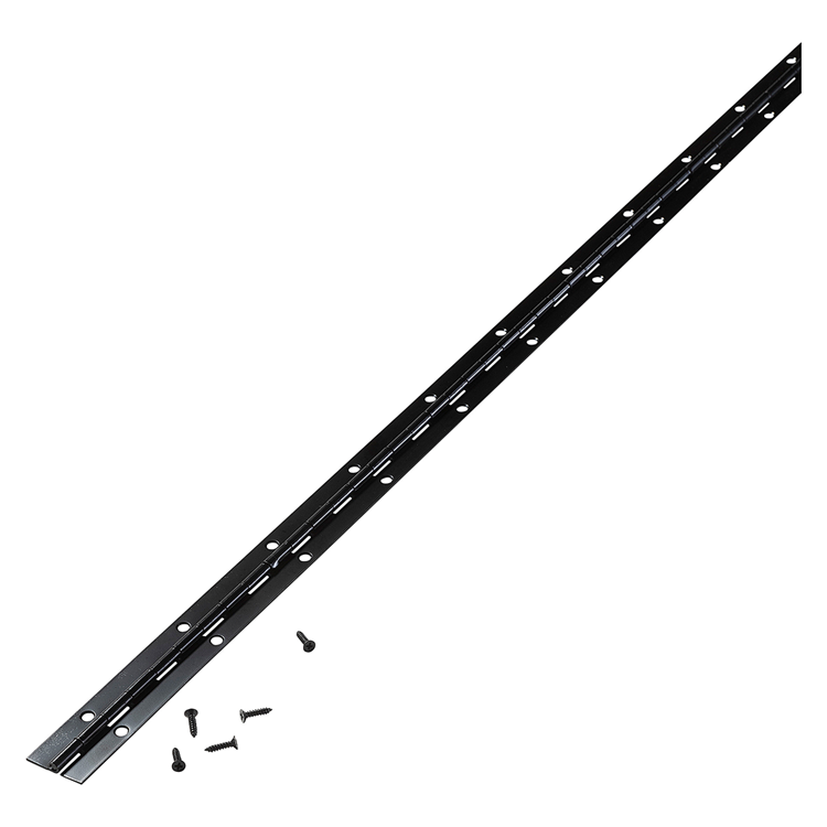 Mack 1071202 - piano scharnier zwart l 72 cm x 28 mm | 6 stuks
