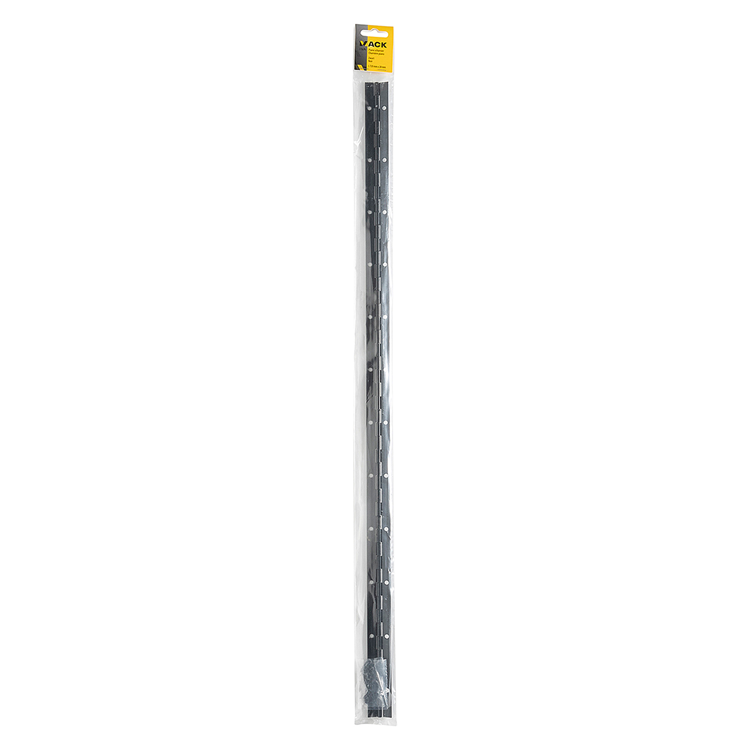 Mack 1071202 - piano scharnier zwart l 72 cm x 28 mm | 6 stuks