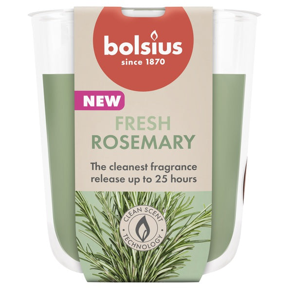 Bolsius geurglas true scents rosemary ø73x80 mm 25 uur (6 stuks)