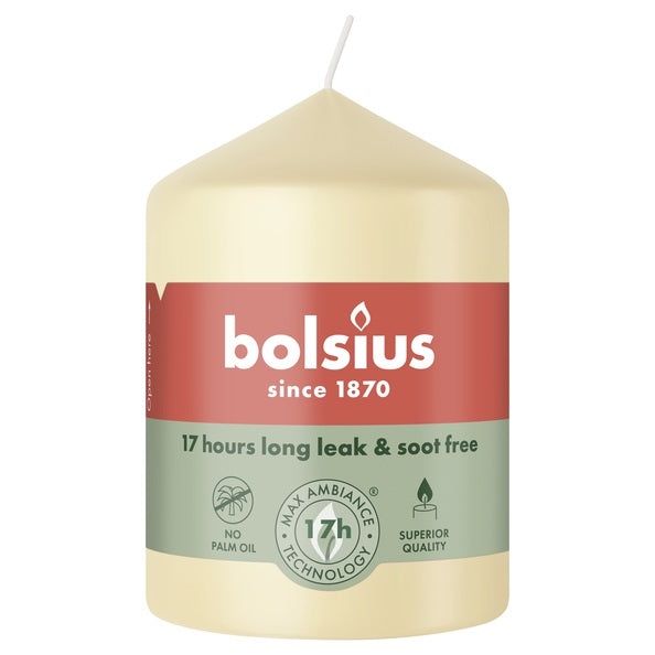 Bolsius stompkaars beige ø58x80 mm 17 uur (6 stuks)