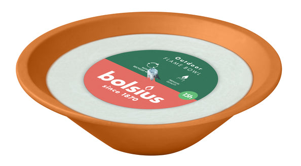 Bolsius vlamschaal terracotta ø223x66 mm (9 stuks)