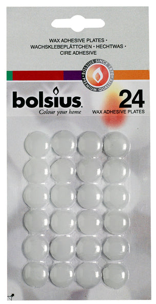 Bolsius hechtwasrondjes blister (24x 24 stuks)