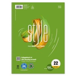 Ursus collegeblok green a4 groen 80 vel