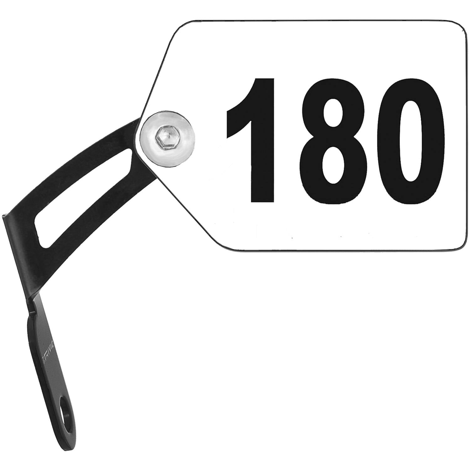 Trivio - kaderplaathouder aluminium zwart