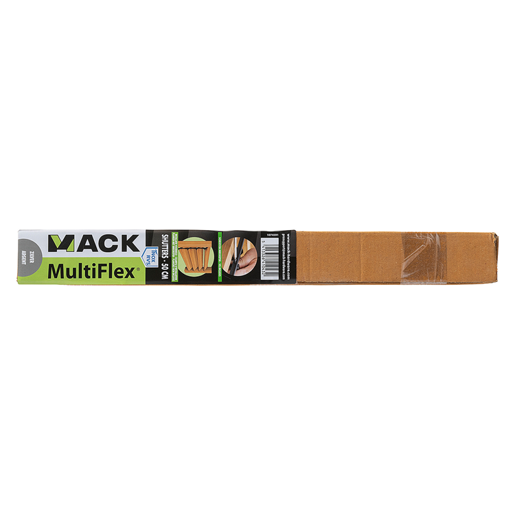 Mack 1074591 - multiflex shutters 50 cm rvs | 2 stuks