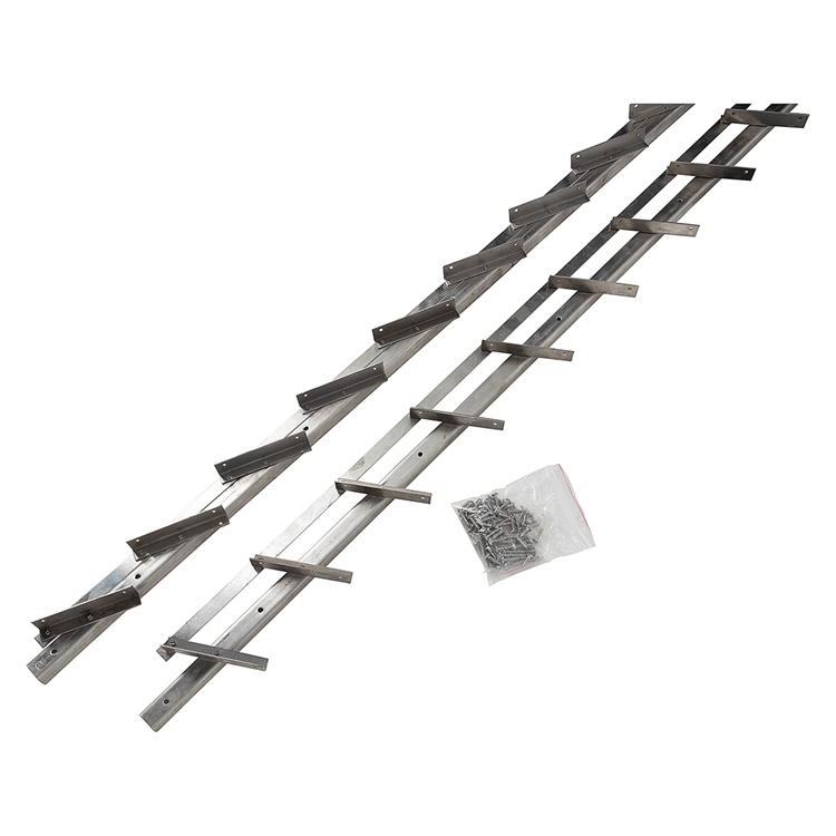 Mack 1074594 - multiflex shutters 220 cm rvs | 2 stuks