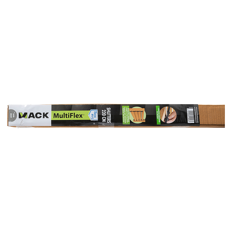 Mack 1074594 - multiflex shutters 220 cm rvs | 2 stuks