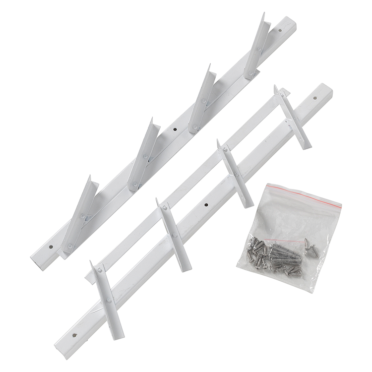 Mack 1074595 - multiflex shutters 50 cm rvs wit gecoat | 2 stuks