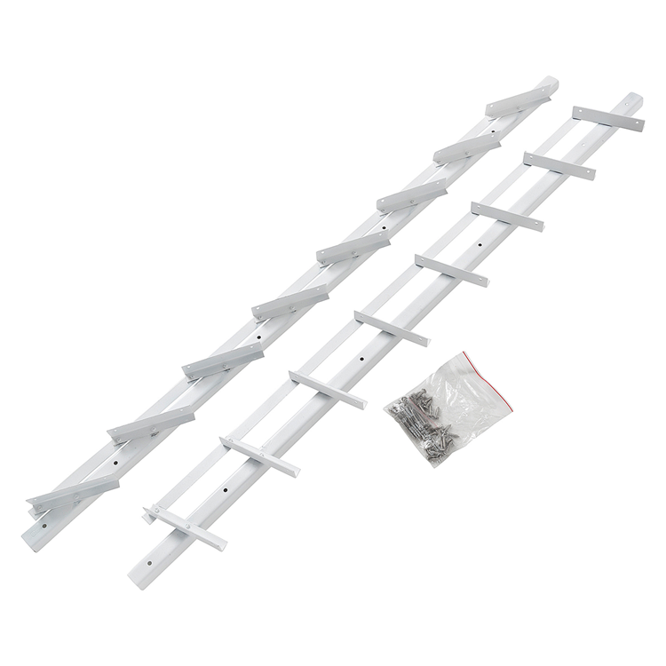 Mack 1074596 - multiflex shutters 96 cm rvs wit gecoat | 2 stuks