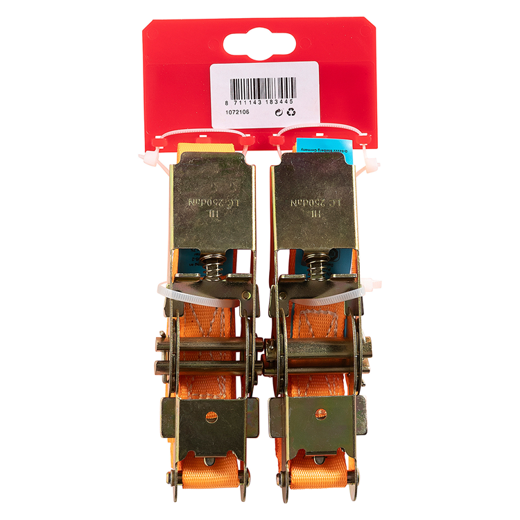 Mack 1072106 - 2 spangordels pe, ratelspanner25mm-5m max 500kg | 5 stuks