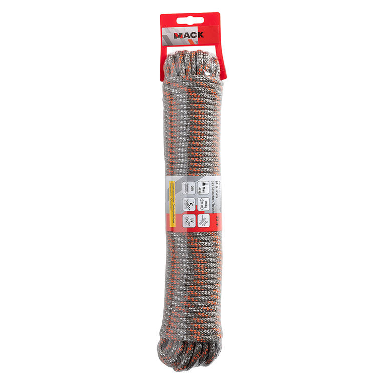 Mack 1072115 - pp 32 x gevlochten camouflage 6mm 30m | 5 stuks