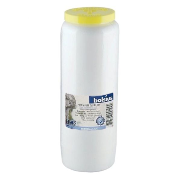 Bolsius herdenkingslicht nr.12 wit (20 stuks)