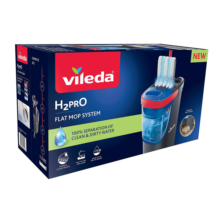 Vileda 1074570 - h2pro flatmop systeem | 1 stuks