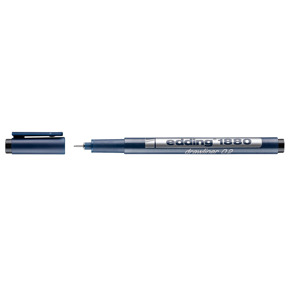 Edding 1880 • precisie fineliner 0.2mm zwart