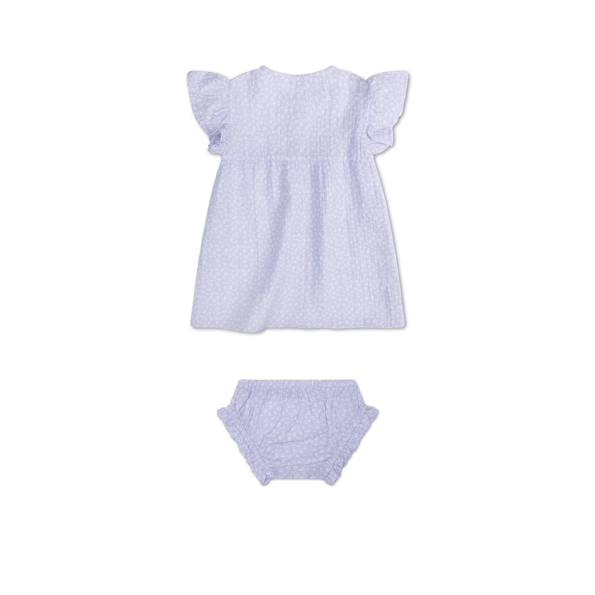 Luipaard | lila meisjesset streng - mousseline