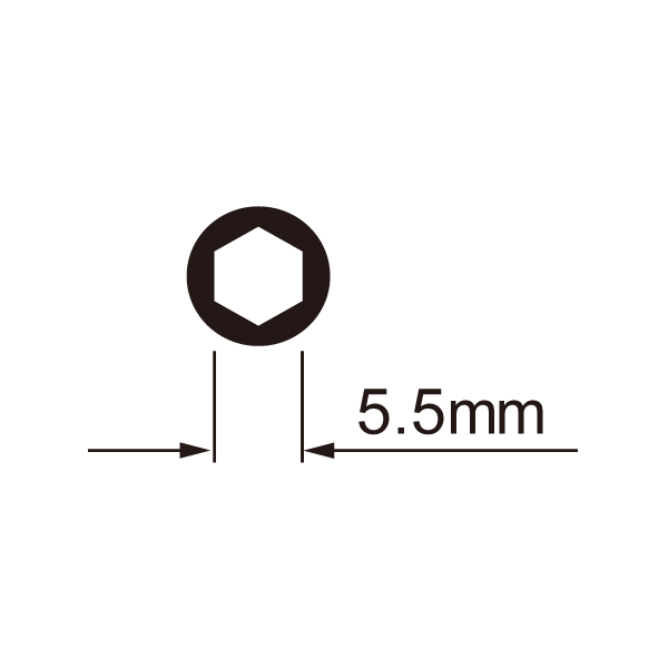 Clé à rayons IceToolz 12C7 pour écrous hexagonaux 5,5 mm